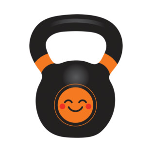 Cute, happy, orange kettlebell T-Shirt