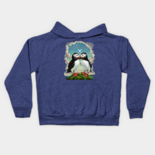 Puffin Love - Scotland Kids Hoodie