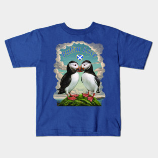 Puffin Love - Scotland Kids T-Shirt