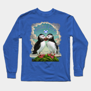 Puffin Love - Scotland Long Sleeve T-Shirt
