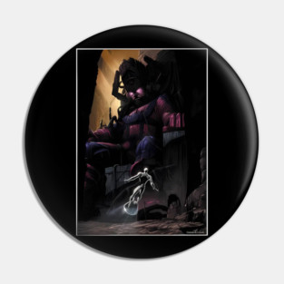 Silver and galactus galaxy cosmos defenders fantastic four 4 comics surfing Surfer 4 Pin