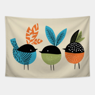 Three Little Birds Tapestry