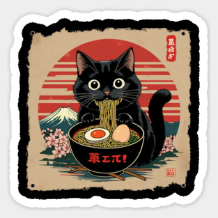 Ramen Cat Sticker