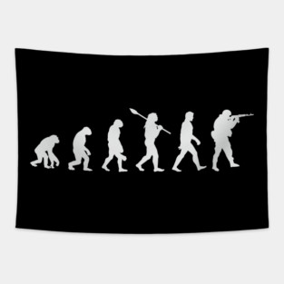 The comic theory of evolution. shooter Tapestry