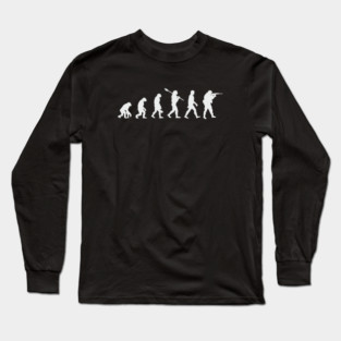 The comic theory of evolution. shooter Long Sleeve T-Shirt