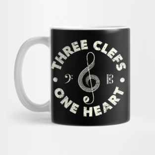 Three Clefs, One Heart. Dark Edition Mug
