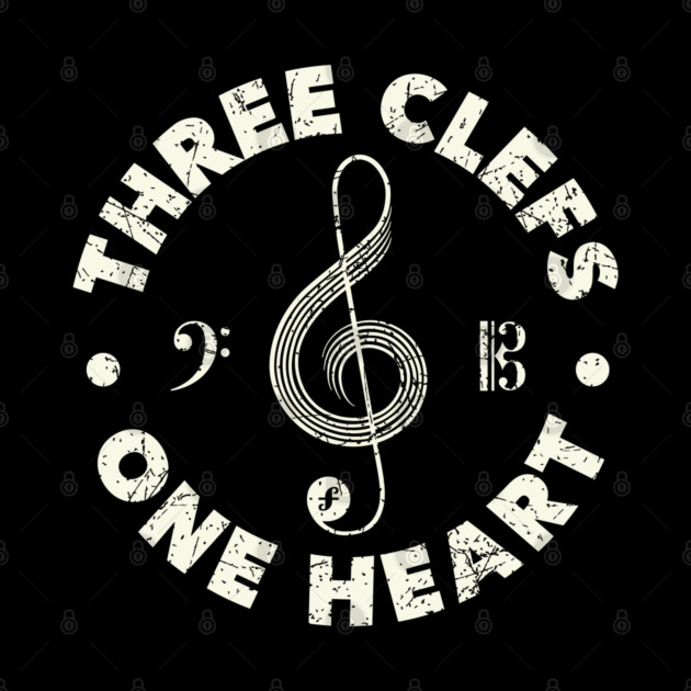 Three Clefs, One Heart. Dark Edition by filiposwear