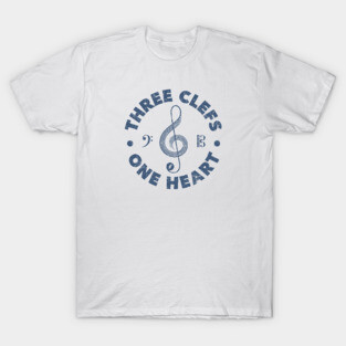 Three Clefs, One Heart. Light Edition T-Shirt