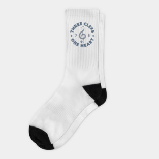 Three Clefs, One Heart. Light Edition Socks
