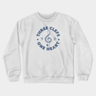 Three Clefs, One Heart. Light Edition Crewneck Sweatshirt