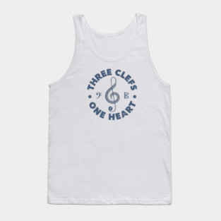 Three Clefs, One Heart. Light Edition Tank Top