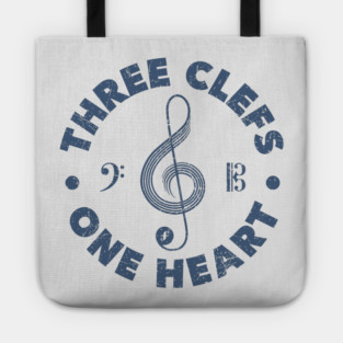 Three Clefs, One Heart. Light Edition Tote