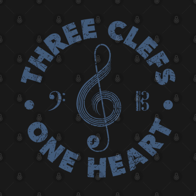 Three Clefs, One Heart. Light Edition by filiposwear