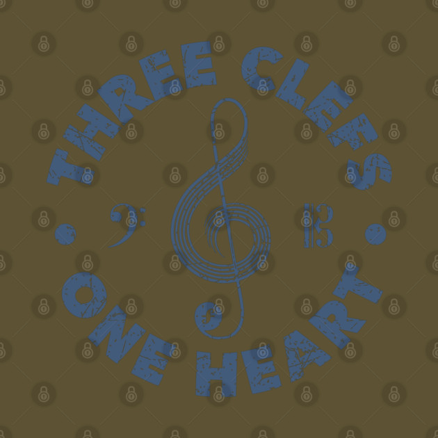 Three Clefs, One Heart. Light Edition by filiposwear