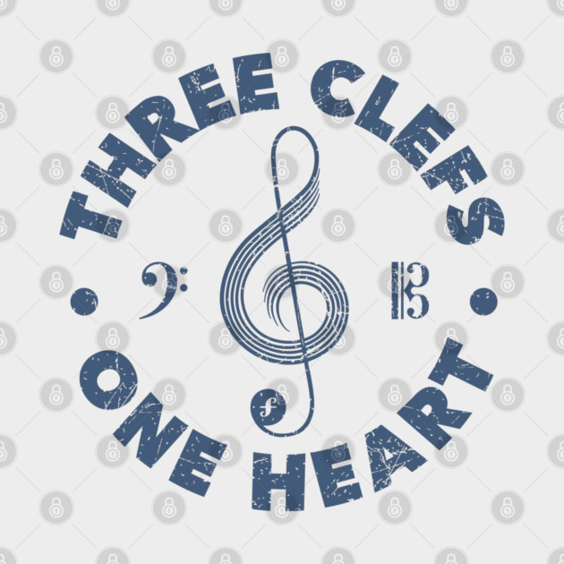 Three Clefs, One Heart. Light Edition by filiposwear