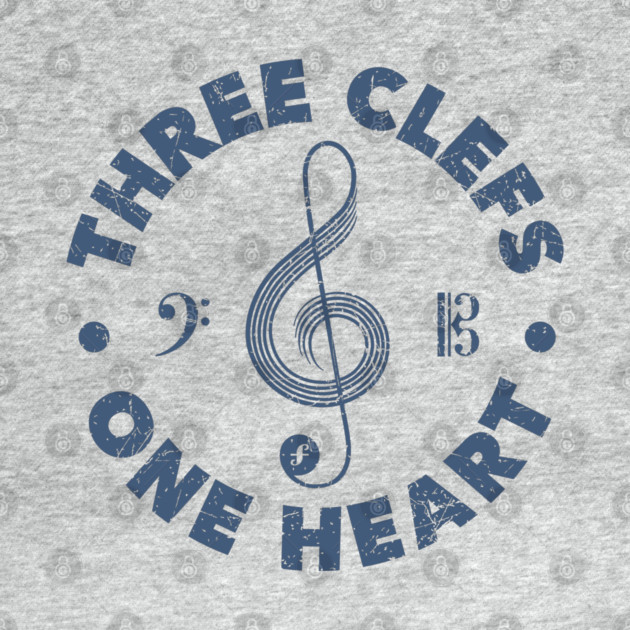 Three Clefs, One Heart. Light Edition by filiposwear