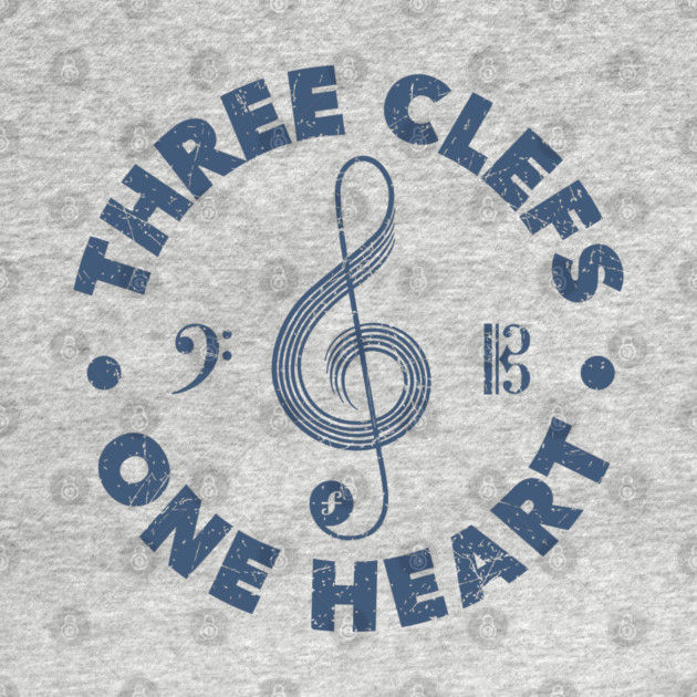 Three Clefs, One Heart. Light Edition by filiposwear