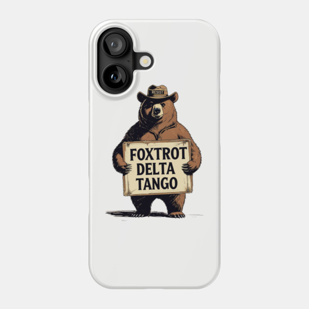 Foxtrot-Delta-Tango Phone Case by Creatifly Graphic Tees