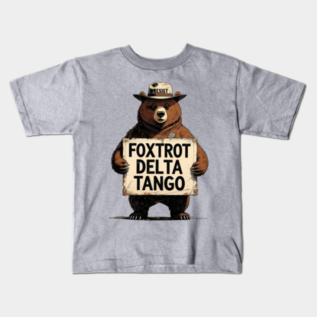 Foxtrot-Delta-Tango Kids T-Shirt by Creatifly Graphic Tees