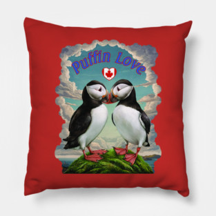 Puffin Love -  Canada Pillow