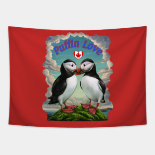 Puffin Love -  Canada Tapestry