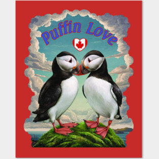 Puffin Love -  Canada Posters and Art