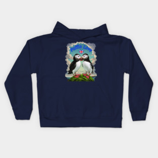 Puffin Love - Great Britain Kids Hoodie