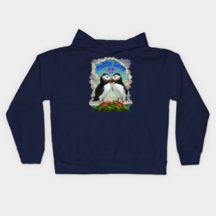 Puffin Love - Iceland Kids Hoodie