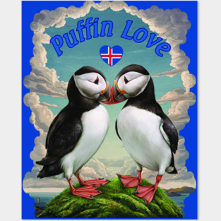 Puffin Love - Iceland Posters and Art