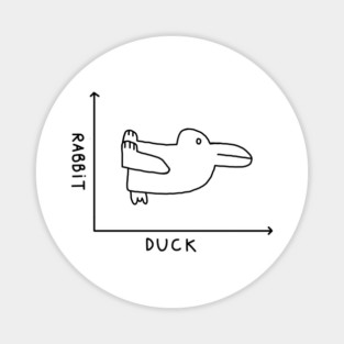 The rabbit–duck illusion 🐰🦆 Magnet