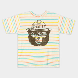 VINTAGE Alt National Park Service  Resist Kids T-Shirt