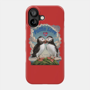 Puffin Love - Norway Phone Case