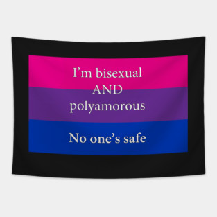 Bisexual and Polyamorous Flag Tapestry