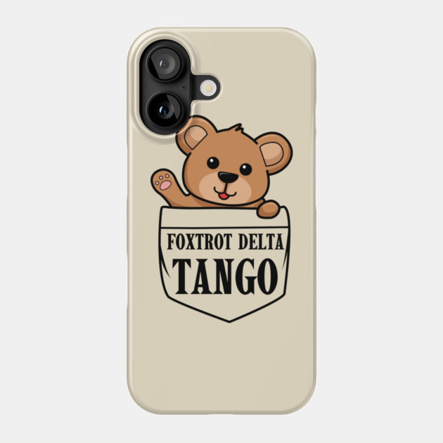 Foxtrot-Delta-Tango Phone Case by Creatifly Graphic Tees