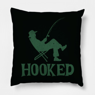 Hooked on Fishing Pillow