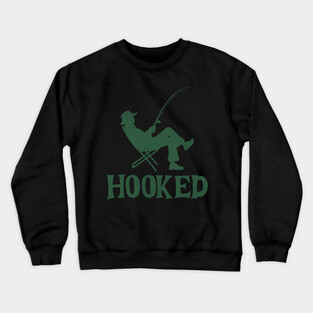Hooked on Fishing Crewneck Sweatshirt