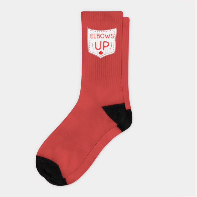 Elbows-Up Socks by Creatifly Graphic Tees