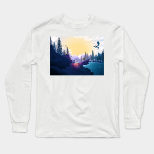 Camping in the mountains Long Sleeve T-Shirt