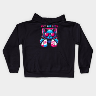 Why Not Both? Juice Cat! Kids Hoodie