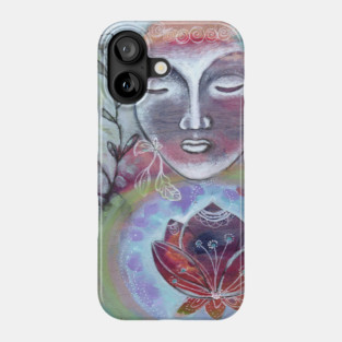Buddha and Lotus Phone Case