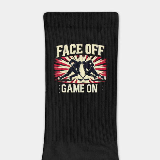 Face Off, Game On - Vintage Hockey Design by Ben's Store 1