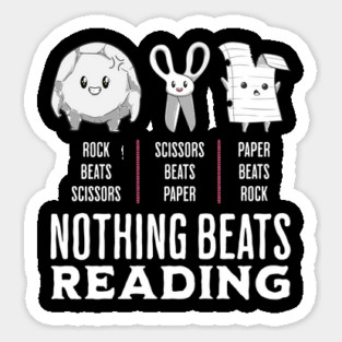 Rock Paper Scissors Reading Magnet