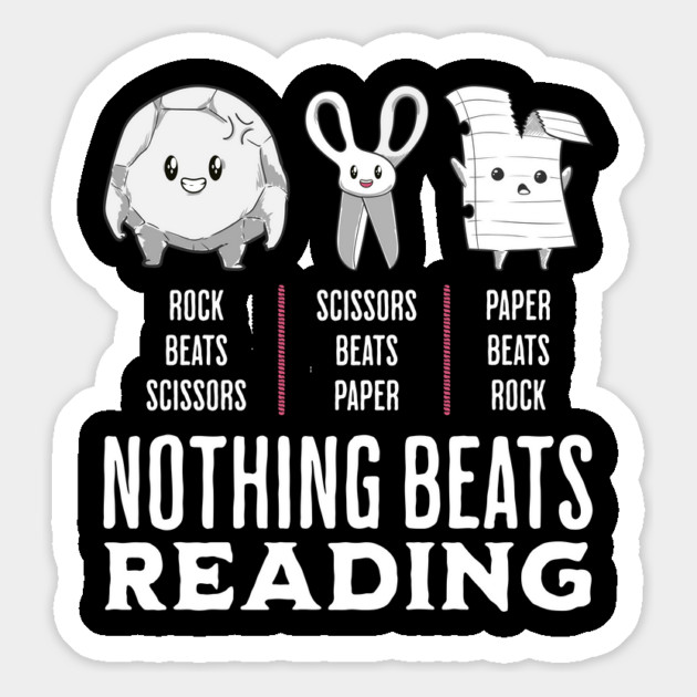 Rock Paper Scissors Reading Magnet by GoshWow®