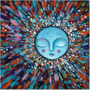 Vibrant Moon Posters and Art