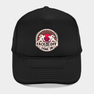 Face Off, Game On - Vintage Hockey Design Hat