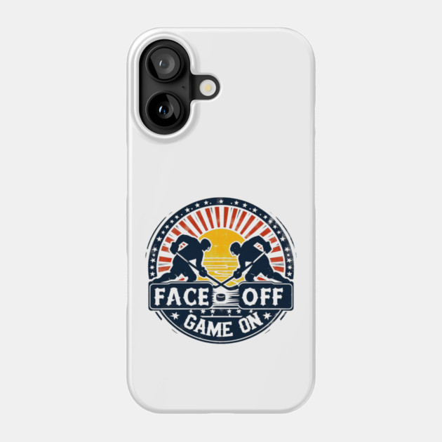 Face Off, Game On - Vintage Hockey Design Phone Case by Ben's Store 1