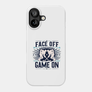 Face Off, Game On - Vintage Hockey Design Phone Case