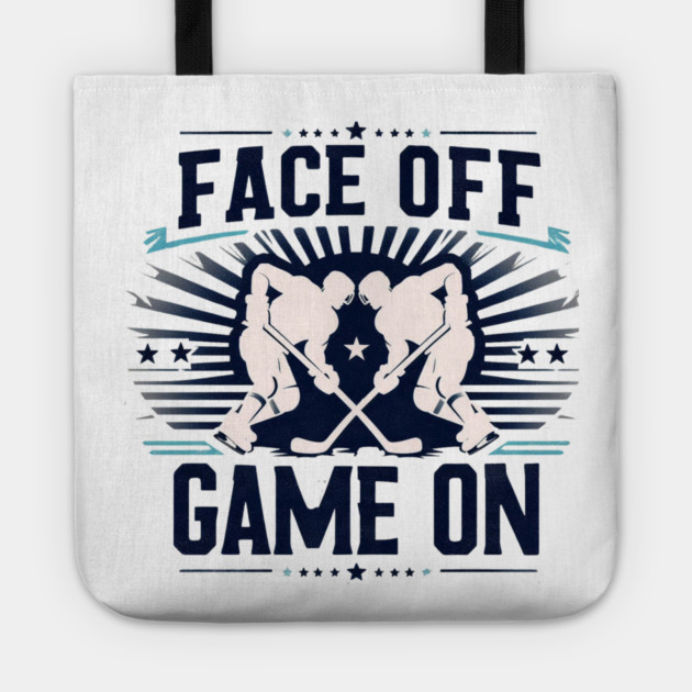 Face Off, Game On - Vintage Hockey Design Tote by Ben's Store 1