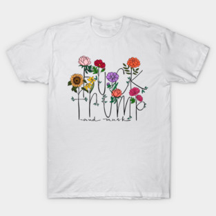 Subtle Anti Trump Boho Floral Flower Anti-Trump Women Gifts T-Shirt