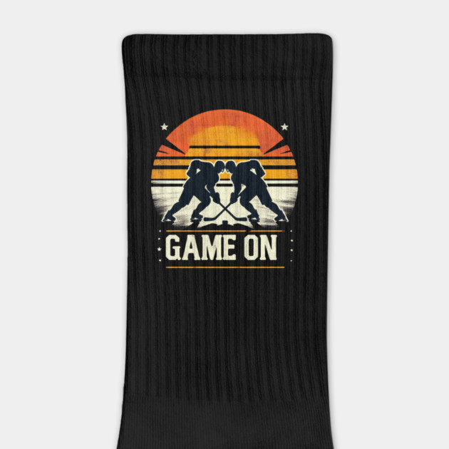 Game On - Vintage Hockey Faceoff Design by Ben's Store 1